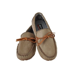 Mocassim Infantil Camurca Areia Caramelo