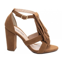 Sandalia Feminina Salto 9cm Caramelo Elegancia e Conforto em Cada Detalhe