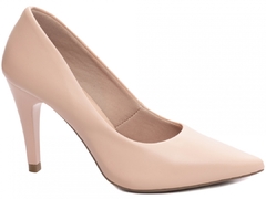 Scarpin Salto 10cm Fino Cone | Lindo Fechado Atras | Rose