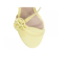 Imagem do Sandalia Feminina Amarelo Salto Fino 9.5cm Antiderrapante