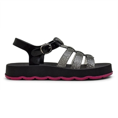 Imagem do Kit 2 Sandalias Papete Infantil Meninas Brilhante Confort Estilo e Conforto