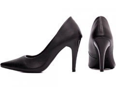 Scarpin Salto 10cm Fino Cone | Lindo Fechado Atras | Preto - comprar online