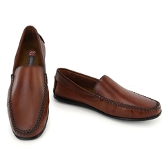 Sapato Estilo Mocassim Masculino Conhaque - comprar online