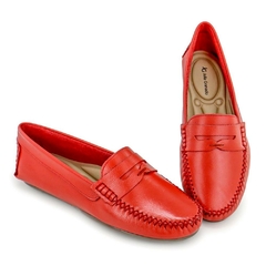 Mocassim Feminino Vermelho - loja online