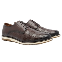 Sapato Casual Oxford Masculino Pinhao Homem Estilo - comprar online