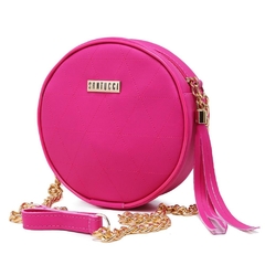 Bolsa Feminina Redonda Pequena Rosa - comprar online