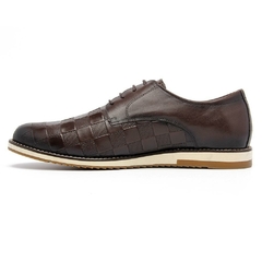 Sapato Casual Oxford Masculino Pinhao Homem Estilo