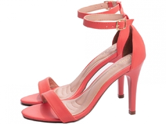 Sandalia Salto 9,5cm | Elegancia em Rosa & Detalhe Dourado na internet