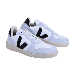 Tenis V-10 em Couro V Preto | 34 a 43 | Branco / Gelo - comprar online