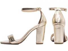 Sandália Salto 8,5cm | Glamour Luxo e Conforto | Ouro Light - comprar online