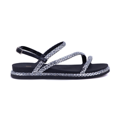 Sandalia Feminina YES | Vc + Linda em Preto Nero Crystal - Calçadospravc | Comprar Calçados Femininos Online | Comprar Scarpins