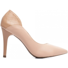 Scarpin Luxo Classe A Salto 10cm Fino Super Elegante Bege - loja online