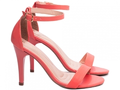 Sandalia Salto 9,5cm | Elegancia em Rosa & Detalhe Dourado - Calçadospravc | Comprar Calçados Femininos Online | Comprar Scarpins