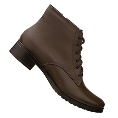 Bota Coturno Feminina Cano Baixo Cafe - comprar online