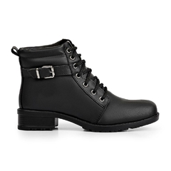 Bota Feminina Confortavel Cadarco e Fivela 33 a 40 Preto