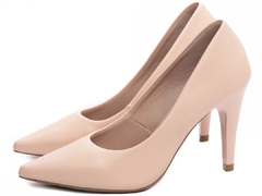 Scarpin Salto 10cm Fino Cone | Lindo Fechado Atras | Rose na internet