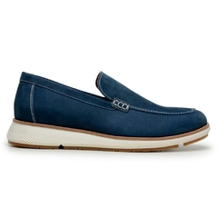 Sapato Masculino Casual Loafer Azul Marinho Home Estilo