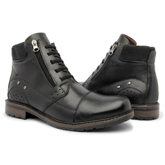 Bota Coturno Masculino Casual Preto na internet