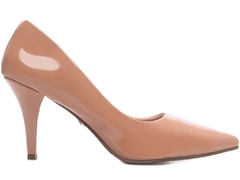 Scarpin Verniz Arrasadora Salto 8,5cm Fino Elegante Blush - loja online