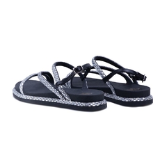 Sandalia Feminina YES Vc Com Linda em Preto Nero Crystal - comprar online