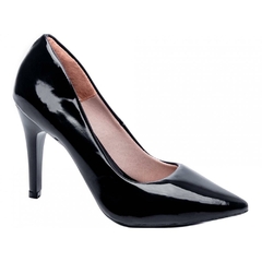 Scarpin Classico Luxo e Glamour Salto 10cm Fino em Cone Preto