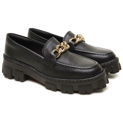 Sapato Mocassim Feminino Oxford Preto