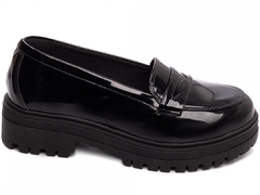 Mocassim Feminino Tratorado em Verniz Preto na internet