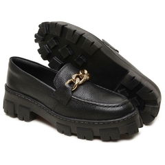 Sapato Mocassim Feminino Oxford Preto - comprar online