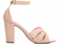 Sandália Salto 8,5cm | Glamour Luxo e Conforto | Rose - loja online