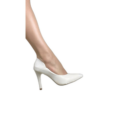 Scarpin Luxo Classe A Salto 10 Fino Super Elegante Off White