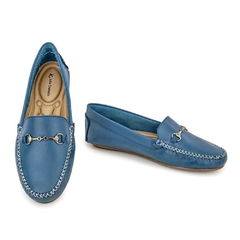 Sapatilha Mocassim Feminina Azul - comprar online