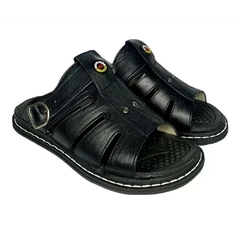 Sandalia Franciscana em Couro Chinelo 35 a 46 Preto - Calçadospravc | Comprar Calçados Femininos Online | Comprar Scarpins