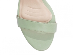 Imagem do Sandalia Salto 9,5cm | Charme de Verde & Fivela Dourada