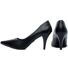 Scarpin Verniz Preto Salto Fino 8.5cm Sofisticacao e Elegancia - comprar online