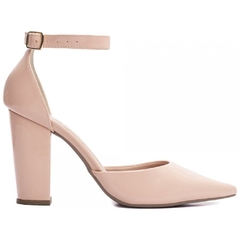 Scarpin Aberto com Fivela Salto 9cm| Luxo e Glamour em Rose - loja online