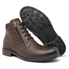 Bota Coturno Masculino Casual Cafe - Calçadospravc | Comprar Calçados Femininos Online | Comprar Scarpins