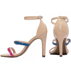 Sandalia Feminina Salto 9.5cm Multicolorida Estilo e Elegancia em Cada Passo - comprar online