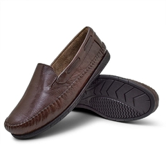 Mocassim Masculino Couro Cafe - Calçadospravc | Comprar Calçados Femininos Online | Comprar Scarpins