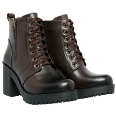 Bota Feminina Com Solado Tratorado Cafe - comprar online