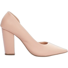 Scarpin Aberto do Lado Salto 8.5cm Glamour Inovador em Rose - loja online