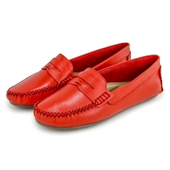 Mocassim Feminino Vermelho - Calçadospravc | Comprar Calçados Femininos Online | Comprar Scarpins