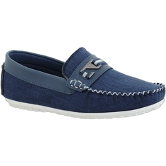 Mocassim Infantil Masculino Mescla Marinho - comprar online