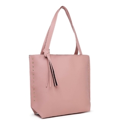 Bolsa Feminina Rebite Grande Rose - comprar online