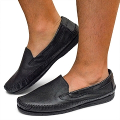 Mocassim Masculino Couro Preto - loja online