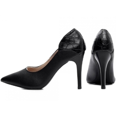 Scarpin Luxo Classe A Salto 10 Fino Super Elegante Preto - comprar online