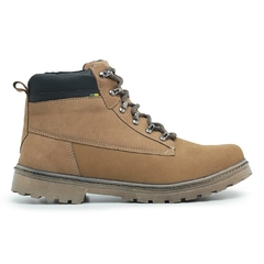 Coturno Bota Casual Masculina Conforto 37 a 44 Areia