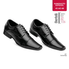 Sapato Social | Para Grandes Homens | 45 a 48 | Preto 70018 - comprar online