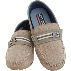 Mocassim Infantil Masculino Mescla Palha