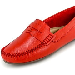 Mocassim Feminino Vermelho - Calçadospravc | Comprar Calçados Femininos Online | Comprar Scarpins