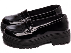 Mocassim Feminino Tratorado em Verniz Preto - Calçadospravc | Comprar Calçados Femininos Online | Comprar Scarpins